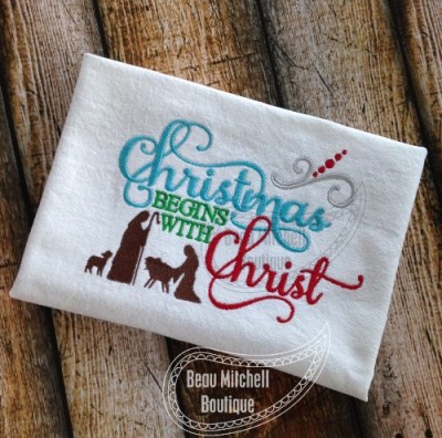 Download Christmas begins with Christ embroidery design - Beau ...