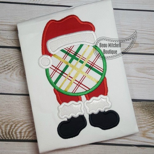 Santa Boots Monogram applique